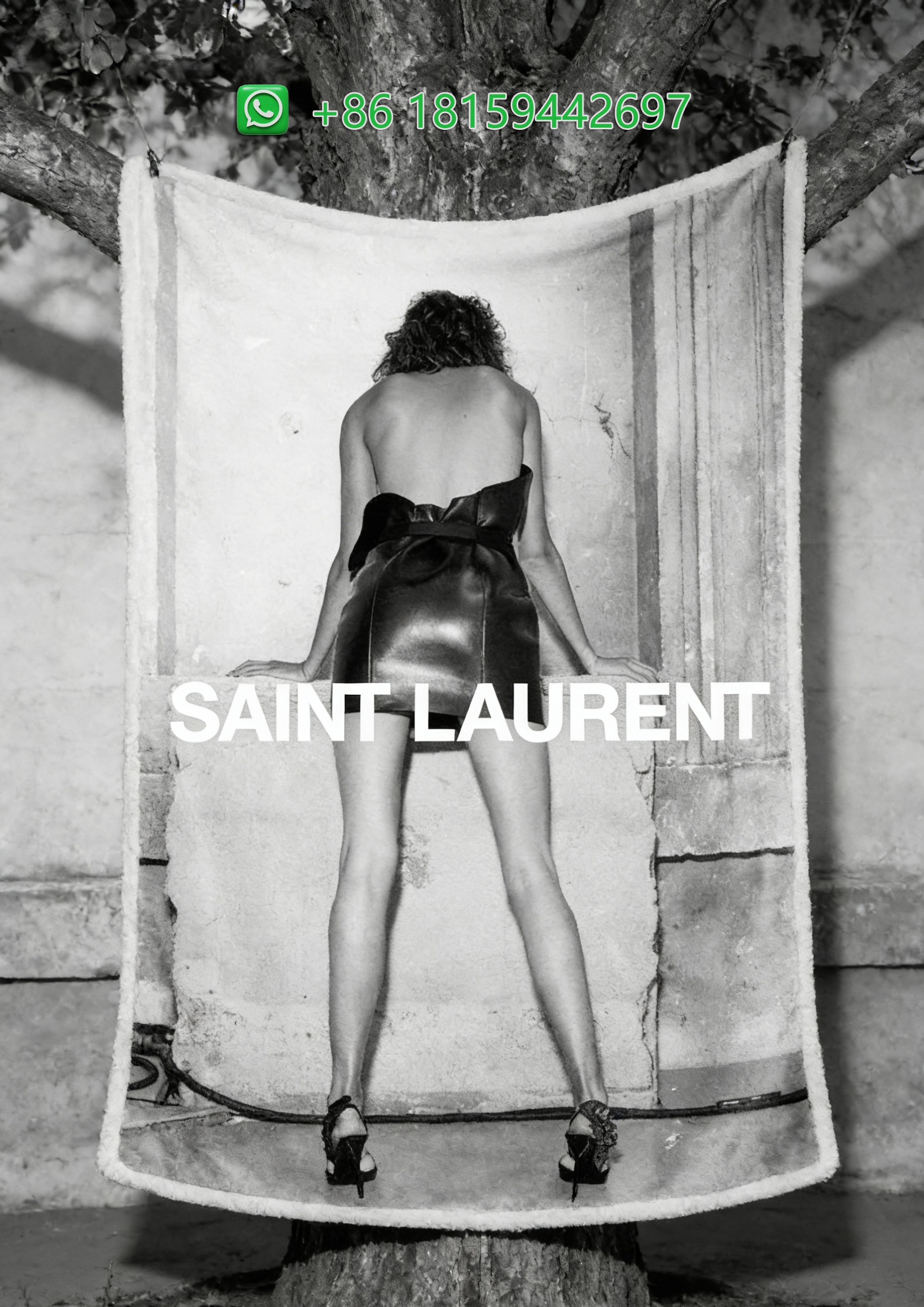 Yves Saint Laurent Throw Blankets